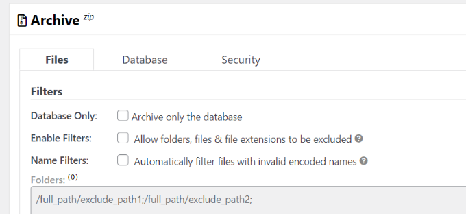 archive-settings-for-backup