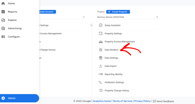 go-to-admin-and-data-stream-settings